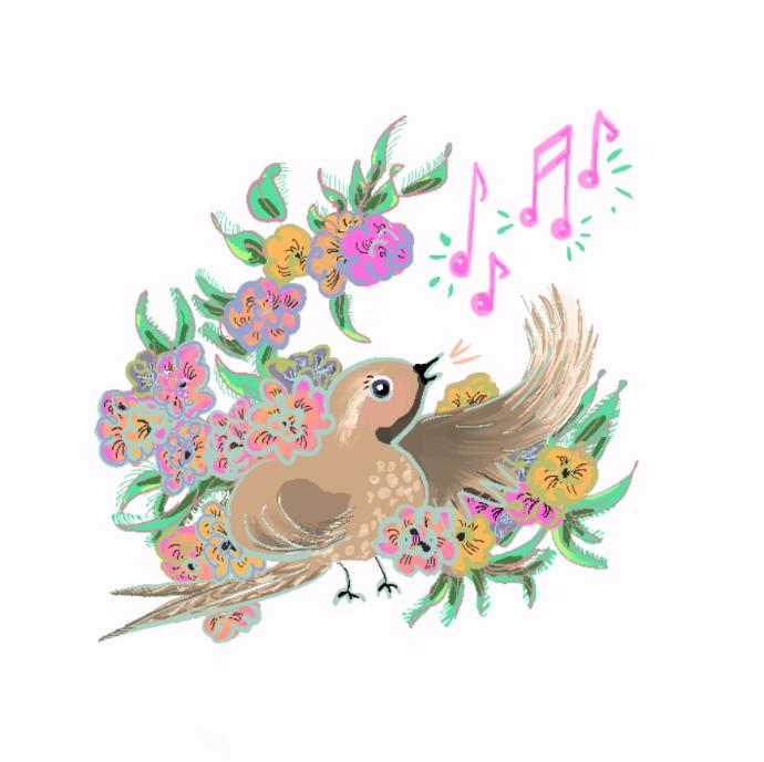 moineau qui chante